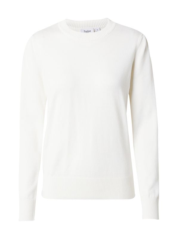 SAINT TROPEZ SAINT TROPEZ Пуловер 'Mila'  бяло