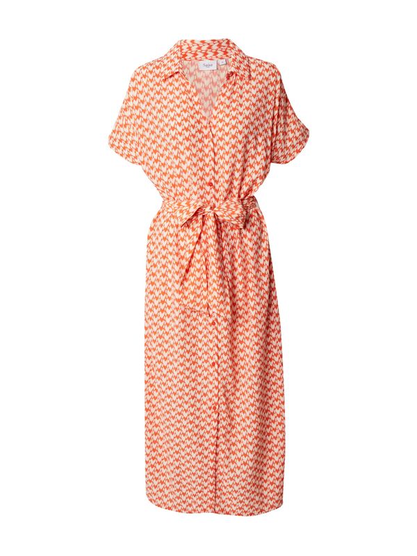 SAINT TROPEZ SAINT TROPEZ Рокля 'Blanca'  тъмнооранжево / бяло