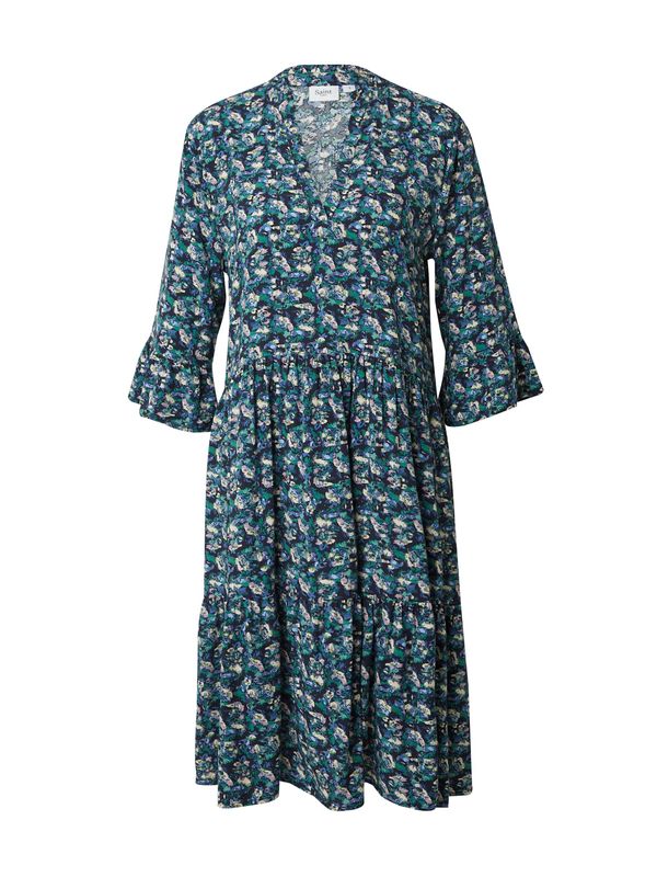 SAINT TROPEZ SAINT TROPEZ Рокля тип риза 'Eda'  екрю / синьо / зелено