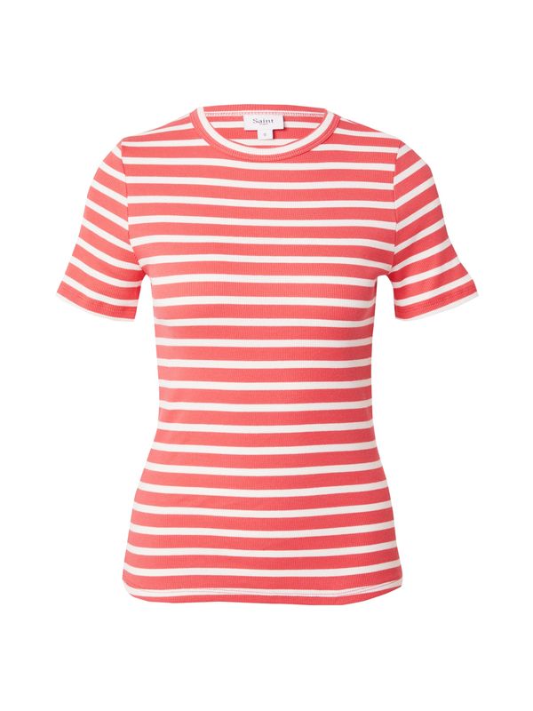 SAINT TROPEZ SAINT TROPEZ Тениска 'Aster'  червена боровинка / бяло