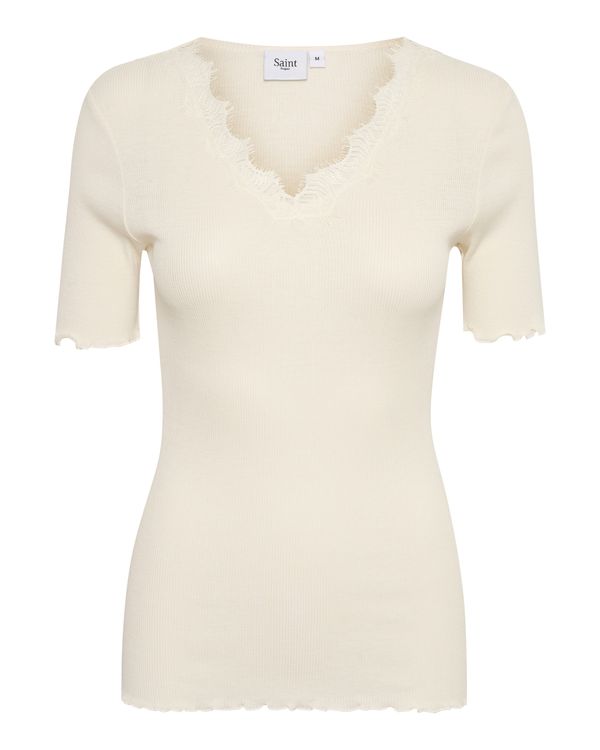 SAINT TROPEZ SAINT TROPEZ Тениска 'Maya'  бяло