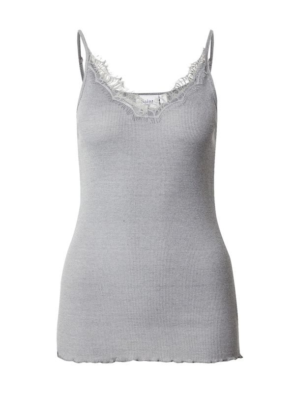 SAINT TROPEZ SAINT TROPEZ Топ 'Maya'  сив меланж