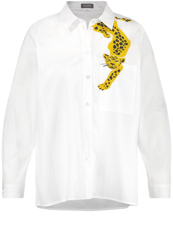 SAMOON SAMOON Блуза  златистожълто / черно / бяло