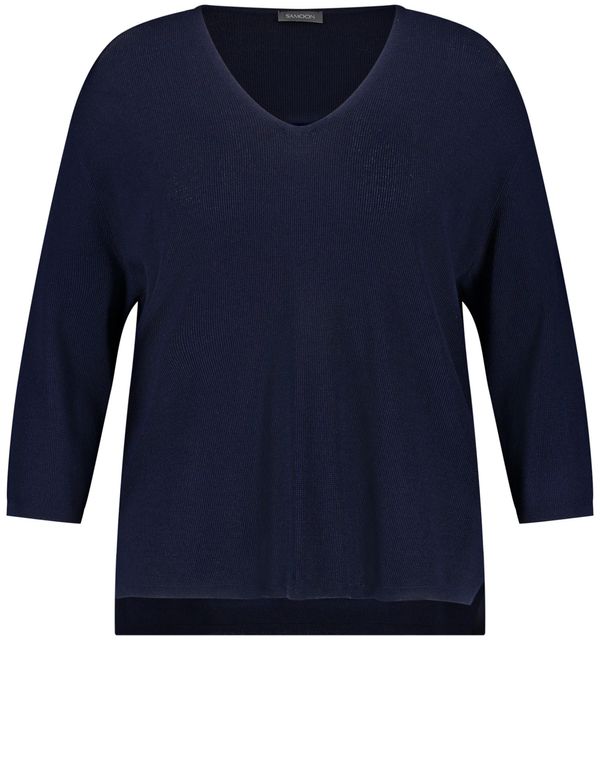 SAMOON SAMOON Пуловер  нощно синьо