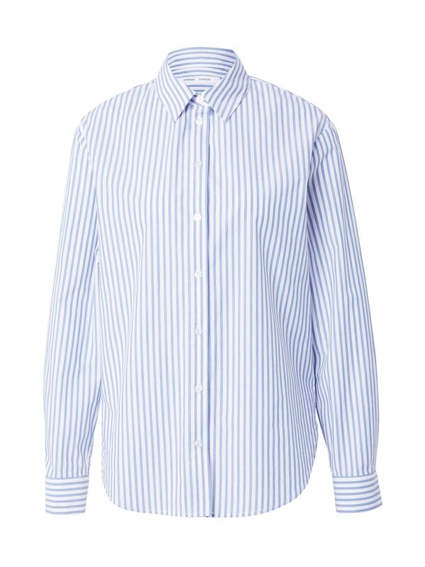 Samsøe Samsøe Samsøe Samsøe Блуза 'Adisoni'  светлосиньо / бяло