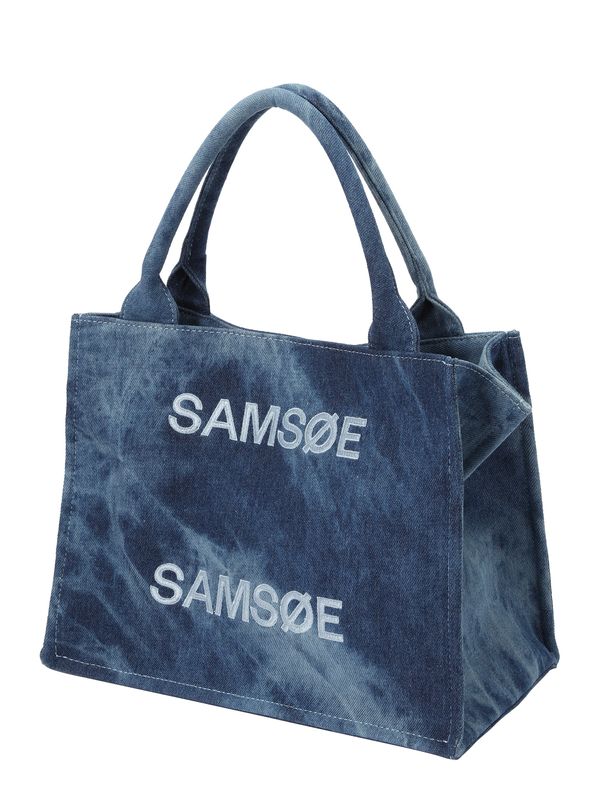 Samsøe Samsøe Samsøe Samsøe Дамска чанта 'Sabetty'  син деним / светлосиньо / бяло