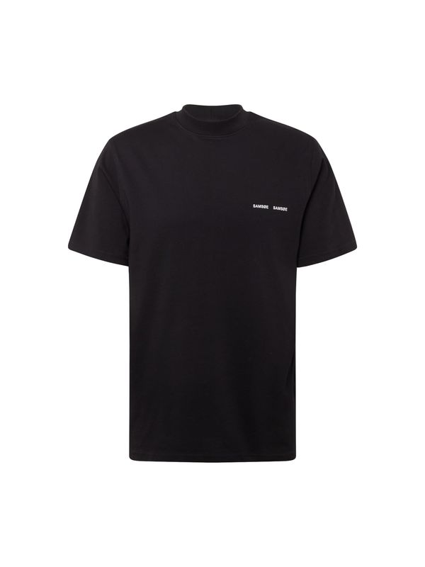 Samsøe Samsøe Samsøe Samsøe Тениска 'Norsbro'  черно / бяло