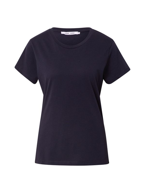 Samsøe Samsøe Samsøe Samsøe Тениска 'Solly solid'  тъмносиньо