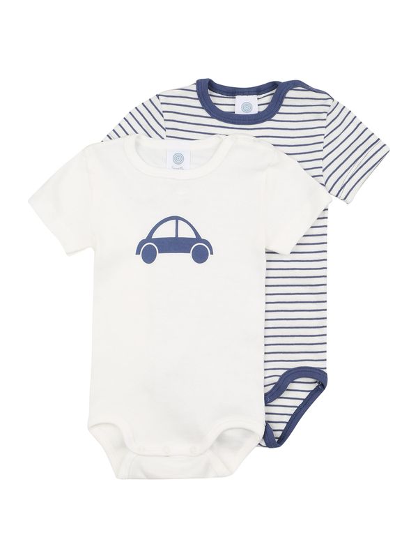 SANETTA SANETTA Бебешки гащеризони/боди  морскосиньо / бяло