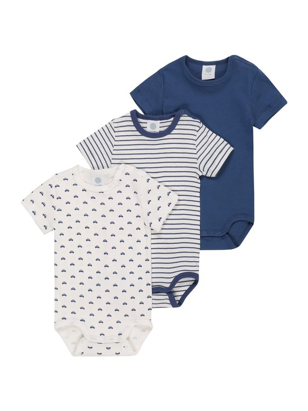 SANETTA SANETTA Бебешки гащеризони/боди  синьо / бяло