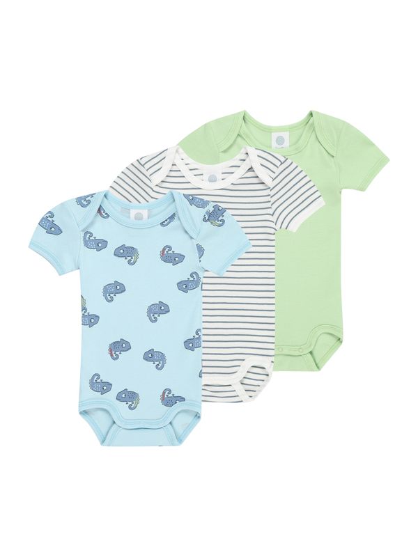 SANETTA SANETTA Бебешки гащеризони/боди  синьо / светлосиньо / пастелно зелено / бяло