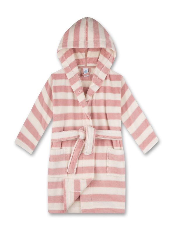 SANETTA SANETTA Халат за баня  светлорозово / бял памук