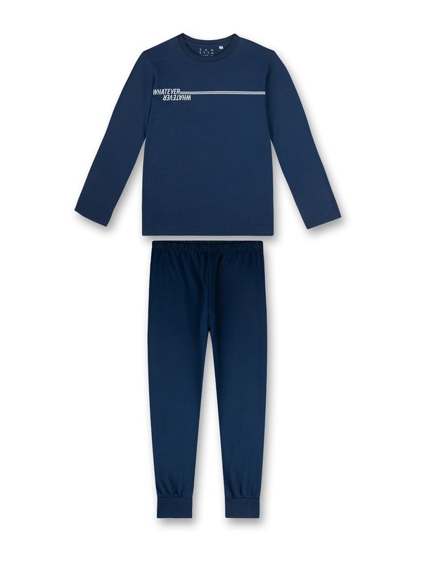 SANETTA SANETTA Комплект пижама  тъмносиньо / бяло