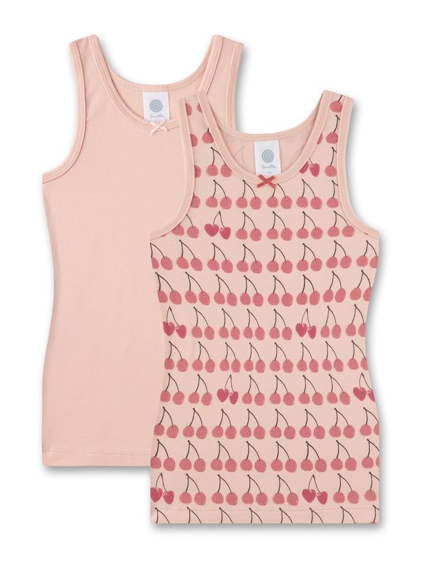 SANETTA SANETTA Тениска  праскова / пъпеш / черно