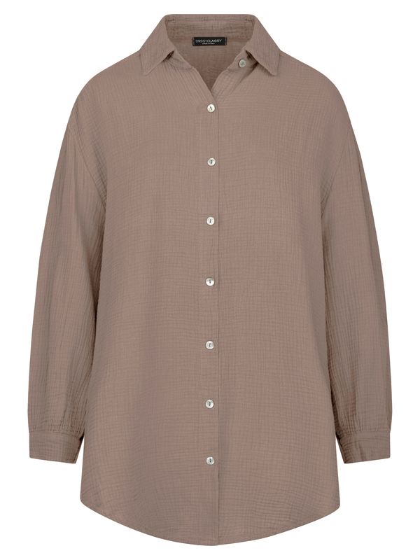 SASSYCLASSY SASSYCLASSY Блуза  таупе сиво