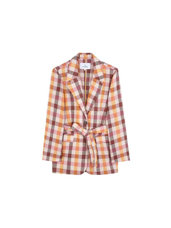 Scalpers Scalpers Блейзър 'Vichy'  слонова кост / кафяв меланж / жълт меланж / лилав меланж