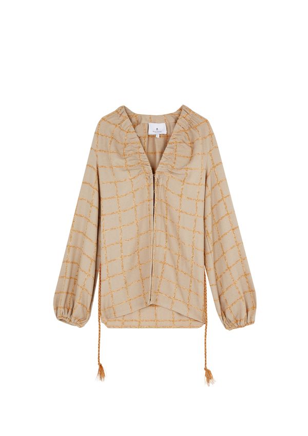 Scalpers Scalpers Блуза  бежово / злато