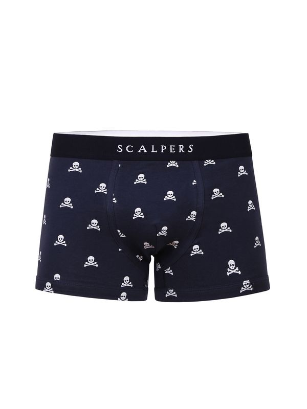 Scalpers Scalpers Боксерки 'Just Skull'  нейви синьо / бяло