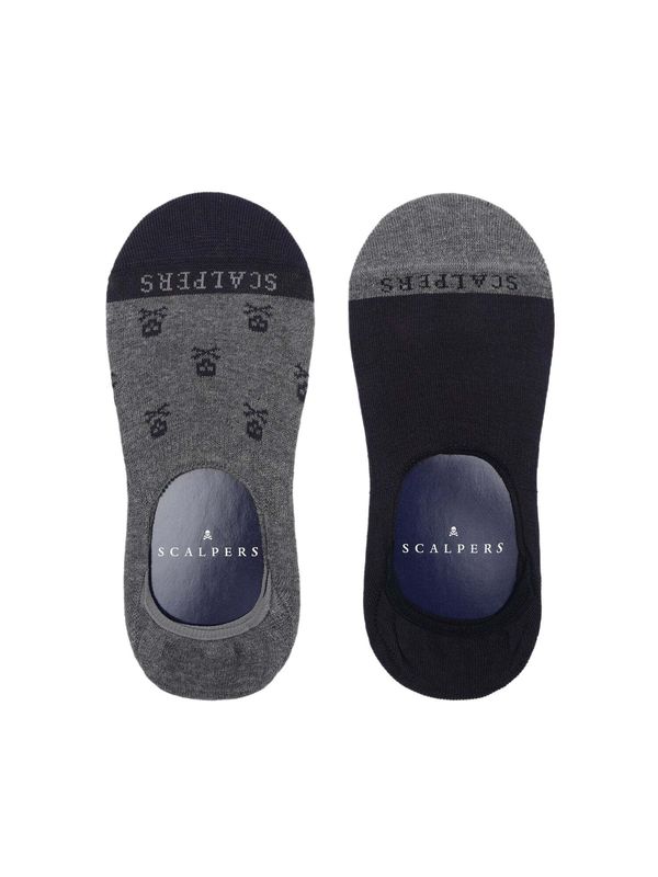 Scalpers Scalpers Дамски чорапи тип терлици  нейви синьо / тъмносиво