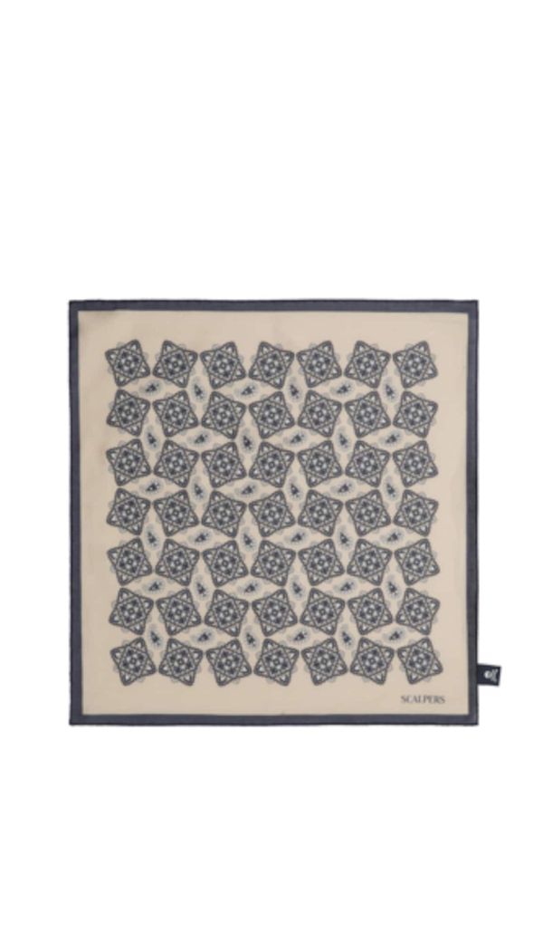 Scalpers Scalpers Кърпи 'Siboney Pochette'  кремаво / сиво