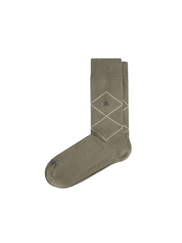 Scalpers Scalpers Къси чорапи 'New Diamond'  кремаво / каки