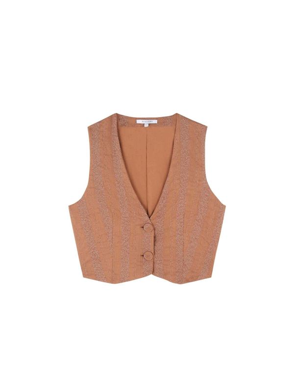 Scalpers Scalpers Мъжка елек за костюм 'Baz'  кафяво