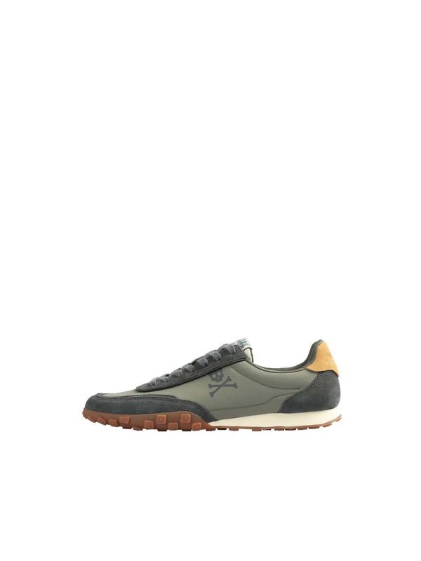 Scalpers Scalpers Ниски маратонки 'Dach '  кремаво / кафяво / жълто / каки