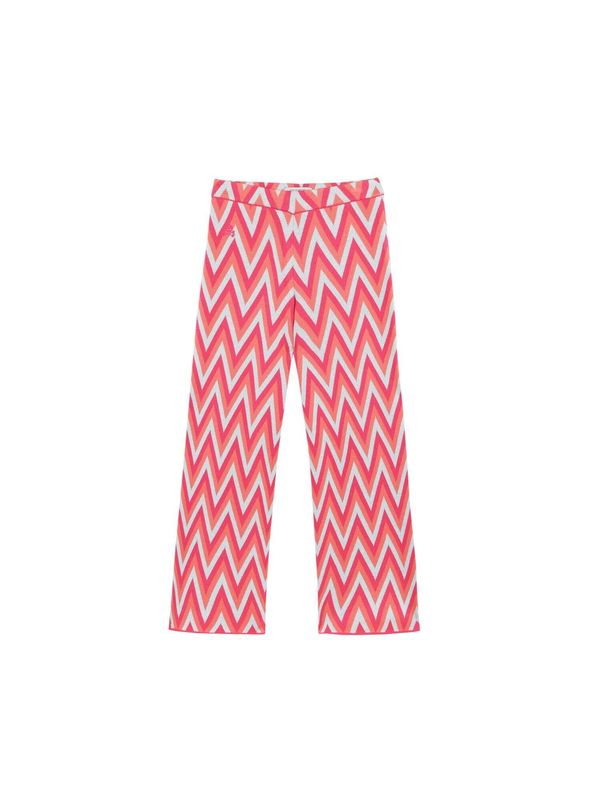 Scalpers Scalpers Панталон  оранжево / розово / бяло