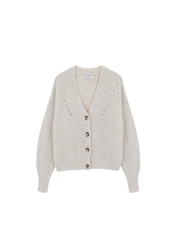 Scalpers Scalpers Плетена жилетка  цвят "пясък"