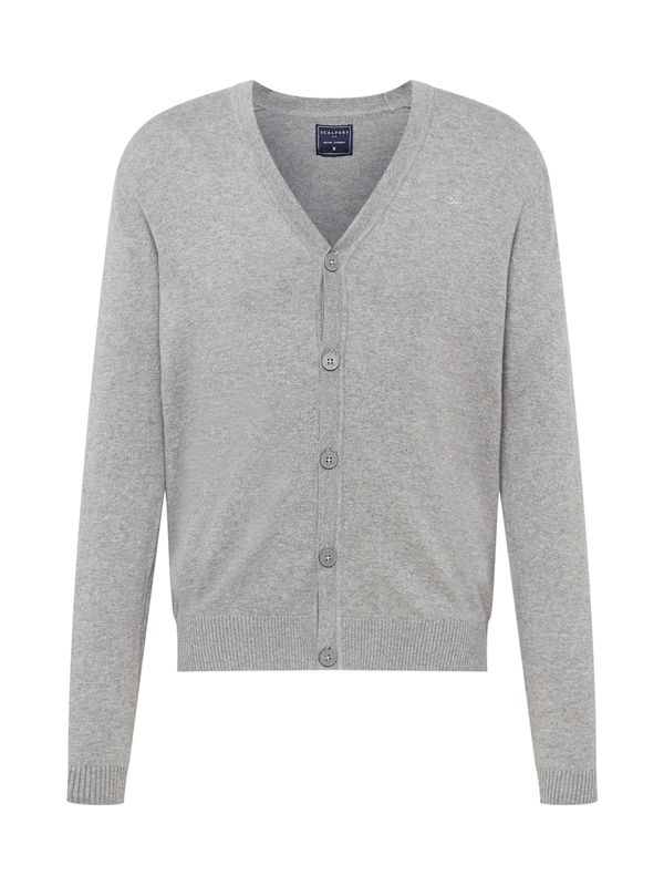 Scalpers Scalpers Плетена жилетка  сив меланж