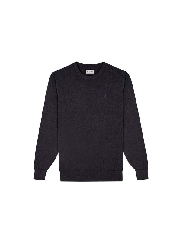 Scalpers Scalpers Пуловер  антрацитно черно / тъмносиво