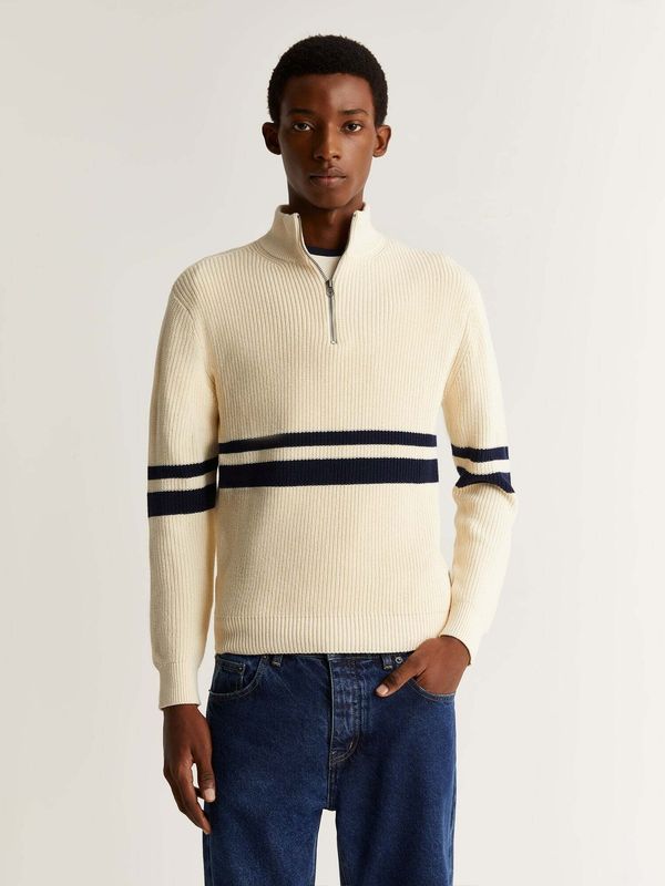 Scalpers Scalpers Пуловер  черно / мръсно бяло