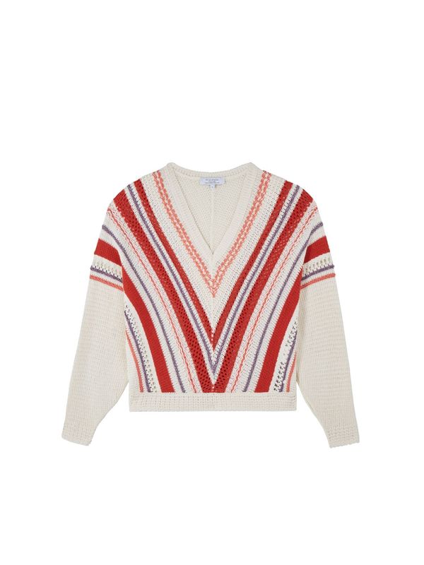 Scalpers Scalpers Пуловер  екрю / тъмнолилаво / ръждиво червено / пастелно червено