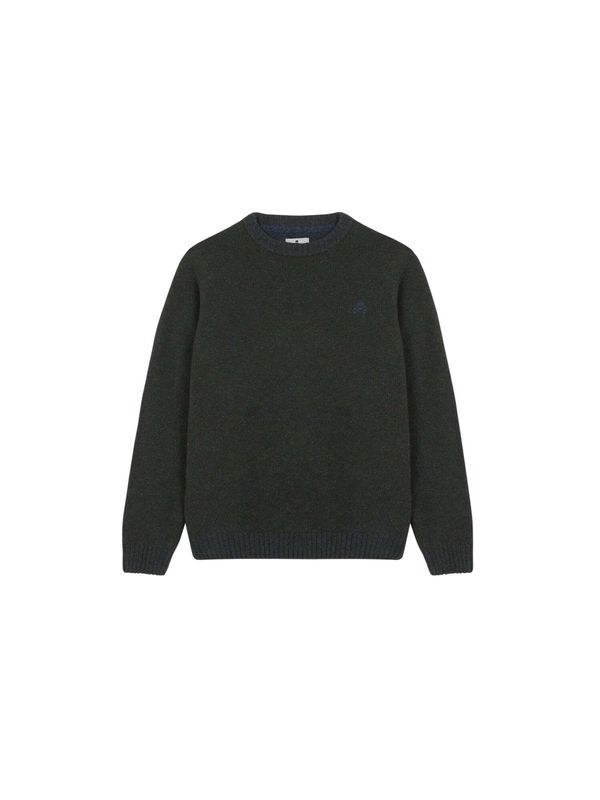 Scalpers Scalpers Пуловер  морскосиньо / тъмнозелено