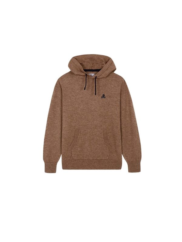 Scalpers Scalpers Пуловер  нейви синьо / кафяв меланж