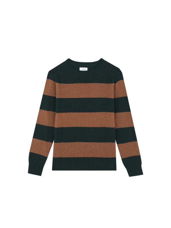 Scalpers Scalpers Пуловер 'Roger '  кафяво / тъмнозелено