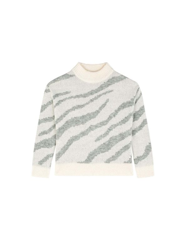 Scalpers Scalpers Пуловер  сиво / бяло