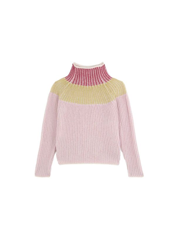 Scalpers Scalpers Пуловер  жълто / розово / розе / бяло