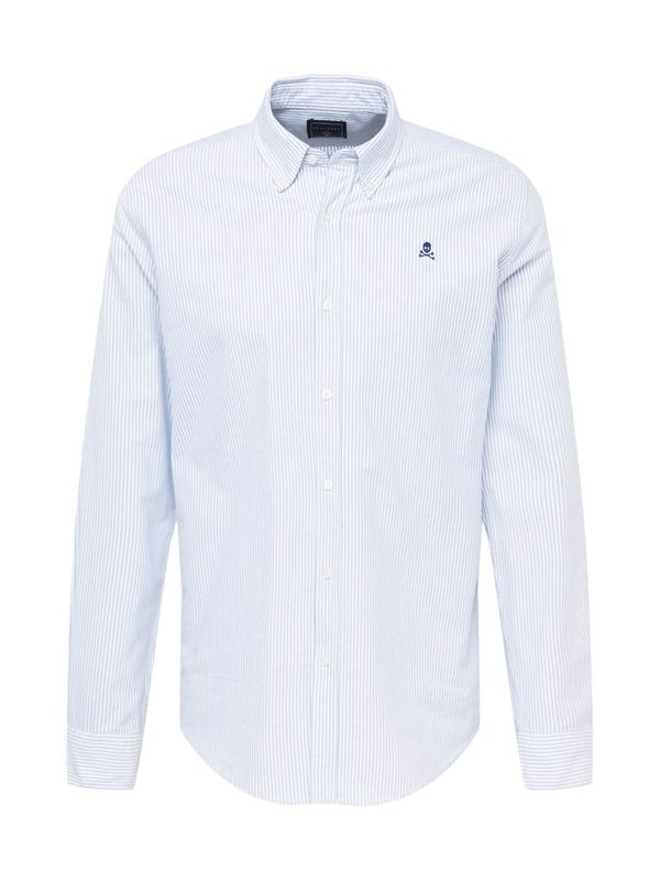 Scalpers Scalpers Риза  кралско синьо / светлосиньо / бяло