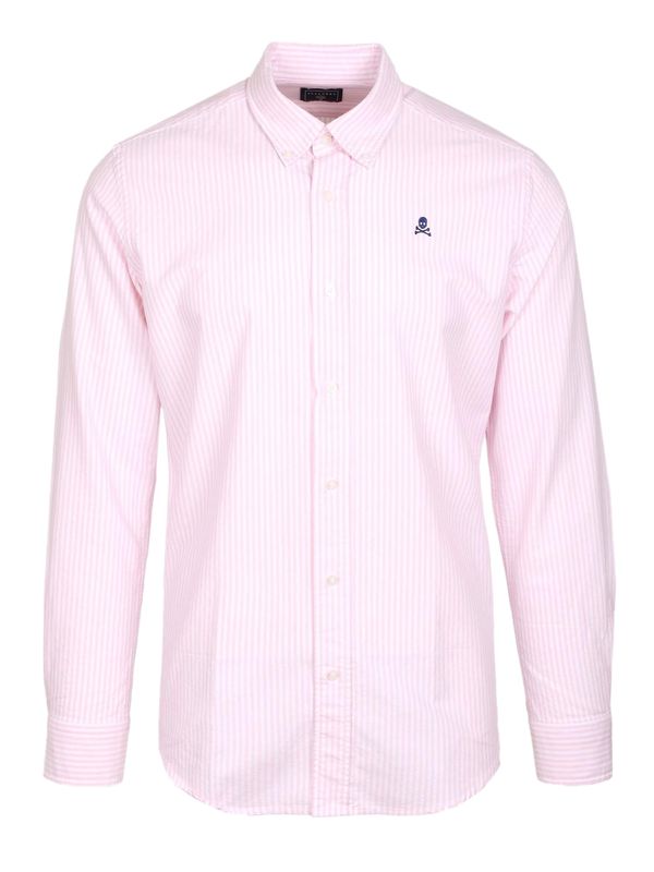 Scalpers Scalpers Риза  нейви синьо / бледорозово / бяло