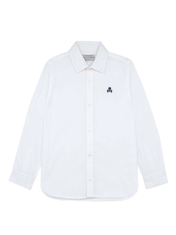 Scalpers Scalpers Риза 'NOS SIENA'  черно / бяло