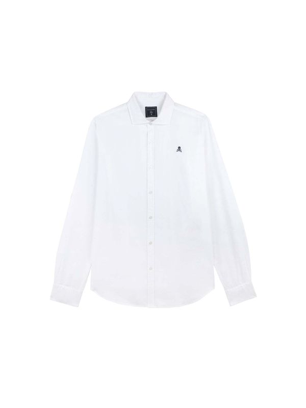 Scalpers Scalpers Риза 'Oxford Peach F'  синьо / бяло