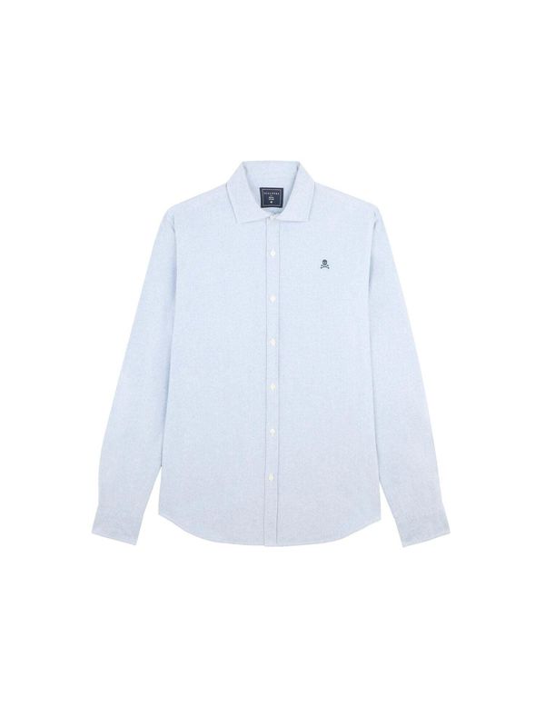 Scalpers Scalpers Риза 'Oxford Peach'  синьо / нейви синьо