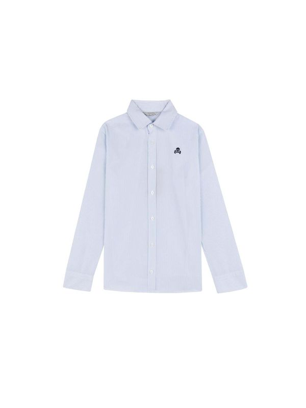 Scalpers Scalpers Риза 'Siena'  синьо / нейви синьо / бяло