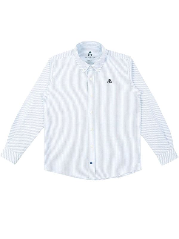 Scalpers Scalpers Риза  светлосиньо / черно / бяло