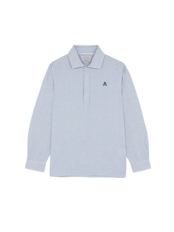 Scalpers Scalpers Риза  светлосиньо / мръсно бяло