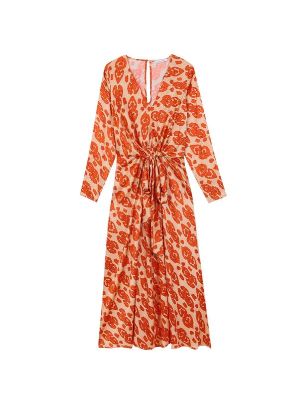 Scalpers Scalpers Рокля 'Etnic Ra'  кремаво / оранжево