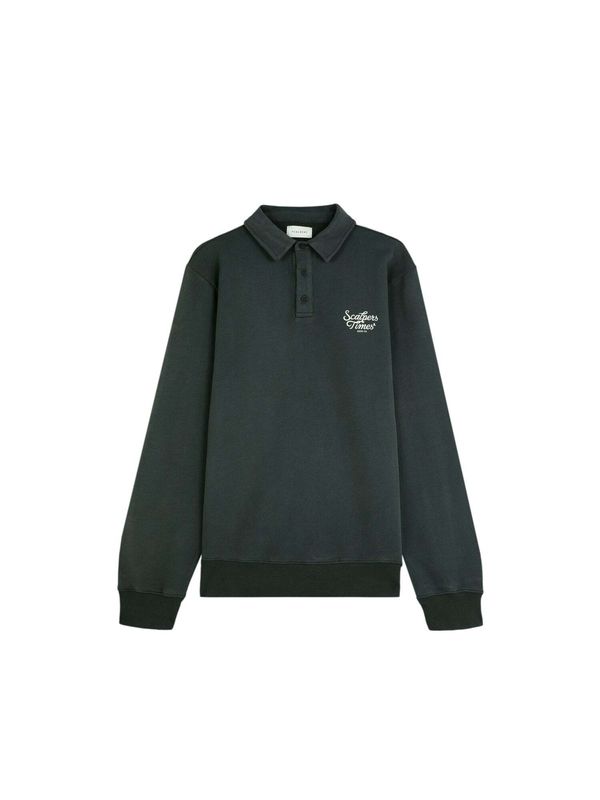 Scalpers Scalpers Суичър  тъмнозелено / бяло