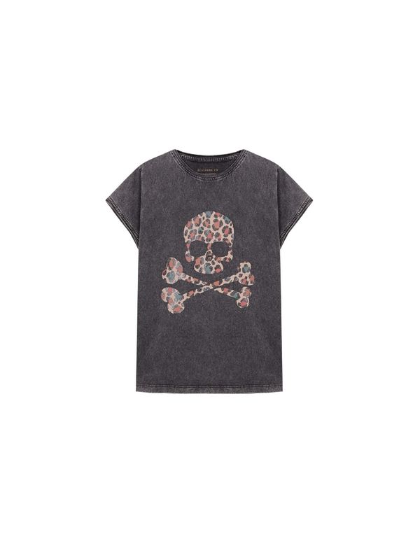 Scalpers Scalpers Тениска  антрацитно черно / пъстро / черно