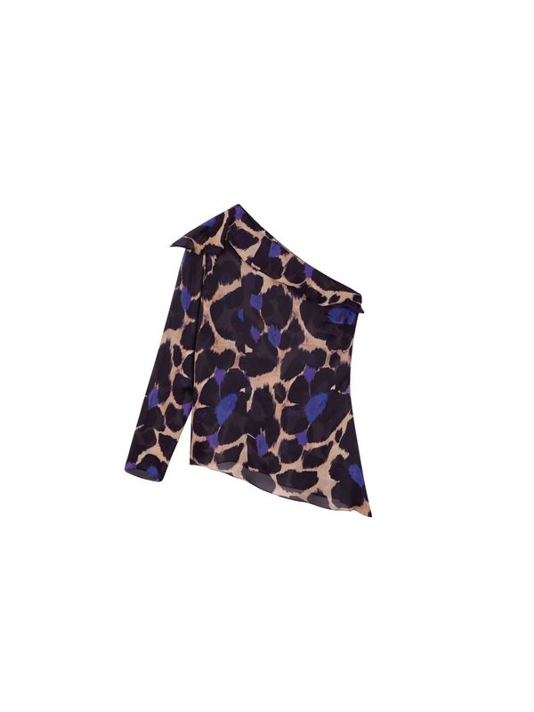 Scalpers Scalpers Тениска  бежово / виолетов / черно